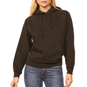 Tendances 2025 : Sweat-shirts à capuche en molleton 100 % coton pour femmes, manches longues, personnalisables avec logo brodé ou imprimé, design uni décontracté - Product Image 6