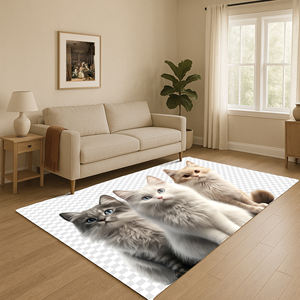 Turkua Home Custom <b>Rug</b> Traditional Art Floral Chenille Turkish Digital Print Washable Carpet Personalized Area <b>Runner</b> <b>Rug</b> Non - Product Image 5