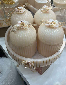 100%premium quality <b>decorative</b> resin jar set with tray - Product Image 1