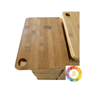 Juego de tabla de cortar de bambú extra grande Tabla de cortar de madera de cocina natural Tabla de madera duradera para servir charcutería - Product Image 2