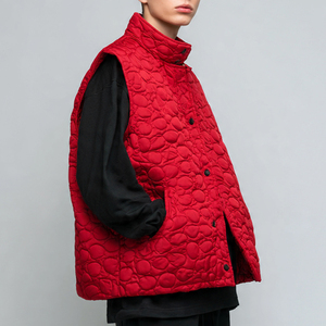 Chaleco Acolchado Negro Brillante para Hombre, Ropa de Calle de Invierno, Chaleco Sin Mangas Extra Grande, Chaleco Acolchado de Moda Masculina, Chaleco Acolchado de Burbujas - Product Image 2