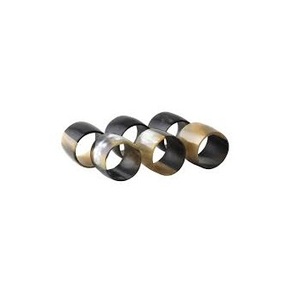Rond de serviette en résine de corne Rond de serviette en corne artisanale naturelle pour l'utilisation de vaisselle de table d'hôtel Rond de serviette en corne de boeuf Usage de fête de mariage - Product Image 2
