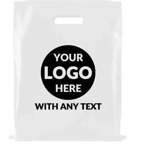 Sacs en plastique de haute qualité HDPE LDPE avec poignée découpée, sacs d'emballage en plastique personnalisés, sacs de transport en PE avec votre propre logo - Product Image 4