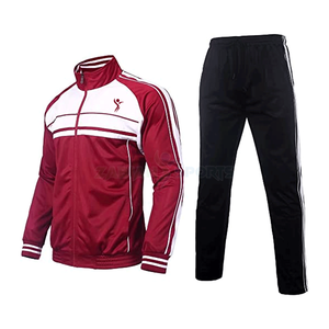 Trinda Fitness Custom Logo 2-Piece XL Plus Size Men's Adults Winter <b>Tracksuit</b> Casual Streetwear Midweight <b>Polyester</b>/Cotton - Product Image 1