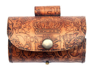 Telescopio Náutico Viking Kelvin & Hughes LONDON 1917 de Latón Antiguo con Estuche de Cuero - Product Image 6