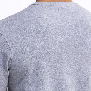 Precio al por mayor 100% algodón camiseta de los hombres Color Premium peso pesado 280gsm patrón sólido Ringer Jersey tela ecológica calle - Product Image 6