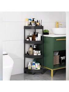 Mensola angolare da bagno multiuso a 4 livelli, ideale per piccoli spazi, organizzatore per la camera da letto e l'ufficio - Product Image 2