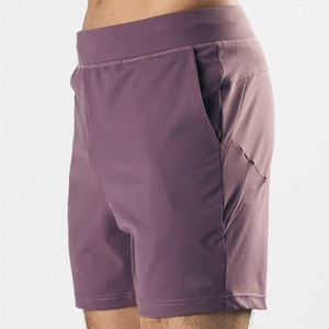 Shorts de sport pour hommes coupe ajustée, style urbain, couleur unie, écologiques, extensibles dans les quatre sens, impression par sublimation, en gros - Product Image 2
