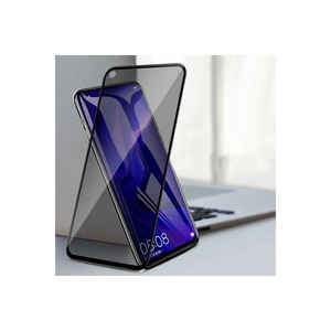 Protection d'écran en verre trempé Netzy Premium 5D pour Xiaomi Mi 11 Lite, anti-espion et anti-choc, couverture intégrale en noir - Product Image 3