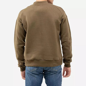 Sweat-shirt pour hommes à col ras du cou lourd fabriqué en usine Sweat à capuche vierge en coton avec logo personnalisé Conception doublée d'approvisionnement OEM avec motif imprimé - Product Image 5