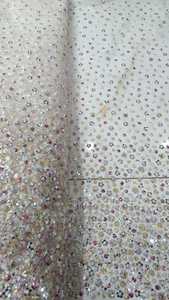 Textile Raw Material Handwork Beads Imported Net <b>Fabric</b> with Sequence Work Net <b>Fabric</b> at Affordable Price - Product Image 5