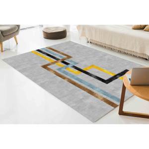 Tapis Minimaliste : Tapis d'Entrée Bohème Moderne, Tapis Doux Non Tissé - Product Image 4