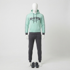 Conjunto Deportivo para Hombre, Sudadera con Capucha Verde Menta, Pantalones Jogger Bordados, Ropa Deportiva Casual, Ropa Deportiva para Entrenamiento, Fitness y Actividades - Product Image 1