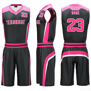 Uniforme de Baloncesto Personalizado 100% Poliéster, Transpirable, Antibacteriano, de Secado Rápido, Talla Grande, Sublimado, Unisex - Product Image 1