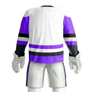 Uniforme d'équipe de hockey sur glace de haute qualité uniforme de hockey sur glace de couleur personnalisée 100% polyester pour la vente en ligne - Product Image 5