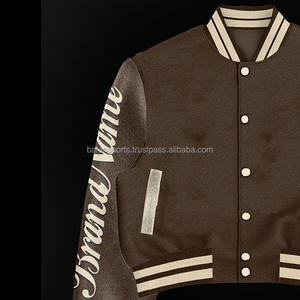 Vente en gros de veste Letterman Varsity avec manches en cuir Veste de baseball Letterman à la mode pour hommes Vêtements d'hiver Veste pour homme - Product Image 2