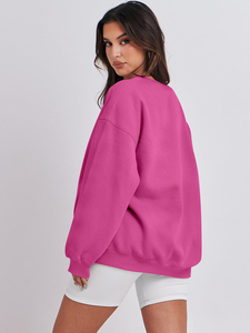Échantillon gratuit Offre Spéciale sweat à capuche pour femme surdimensionné avec logo personnalisé mode de rue pull-over sweat à capuche en coton pour femmes avec service OEM - Product Image 2