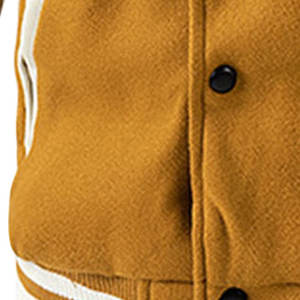 Chaqueta Universitaria Clásica Azul con Cuello Alto para Hombre, Chaqueta de Béisbol con Franja de Cuero Blanco, Chaqueta de Invierno con Calefacción - Product Image 4