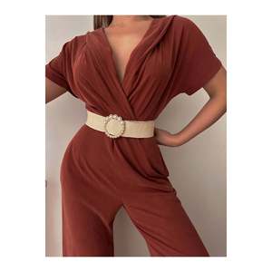 Ceinture élastique tressée pour femme avec boucle perlée, ceinture pour veste, ceinture pour robe, ceinture pour chemise - Wicker - Product Image 2