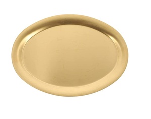 Plaque de chargeur en métal personnalisée de couleur bleue, faite à la main, vente en gros, plateau de Table classique élégant, plaque de chargeur en métal traditionnelle - Product Image 4