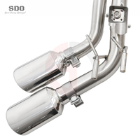 Tubo de Escape Recto Pulido Tipo Espejo SDO T304 y Sistema de Escape Completo Catback para Mercedes-Benz G63 AMG W463 5.5T 2013-2018