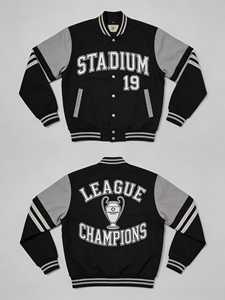 Chaqueta Deportiva para Hombre, Diseño Atlético, Estilo Universitario, con Aspecto Moderno, Estampado Sólido, Teñido Liso para Invierno - Product Image 2