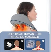 Masseur Nuque et Épaules Sans Fil, Malaxage Shiatsu Nuque et Dos avec Chaleur Apaisante pour Soulagement de la Douleur et Tissus Profonds