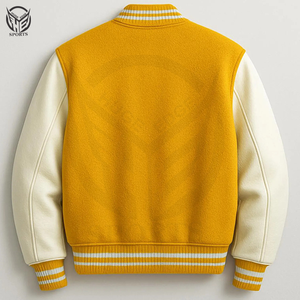 แจ็คเก็ตวาร์ซิตี้ผู้ชายสำหรับฤดูหนาว คอตั้ง ทำจากขนสัตว์ 100% ระบายอากาศได้ดี เป็นมิตรกับสิ่งแวดล้อม บุขนสัตว์ ปิดด้วยกระดุมเม็ดเดียว ปรับแต่งได้ - Product Image 2