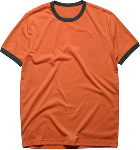 T-shirt basique en coton uni pour homme, tissu doux, coupe confortable, fabricant OEM ODM - Product Image 1