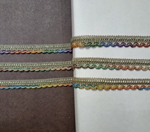 Recorte de encaje colorido de poliéster de calidad superior Accesorio de ropa decorativa de nuevo diseño El mejor precio para zapatos y bolsos - Product Image 3