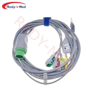Compatibele Schiller Bruker 3 Lood <span class=keywords><strong>Ecg</strong></span> Kabel Snap Pinch Iec Aha Kabel <span class=keywords><strong>Ecg</strong></span> De 5 Derivaciones <span class=keywords><strong>Ecg</strong></span> Kabel - Product Image 3