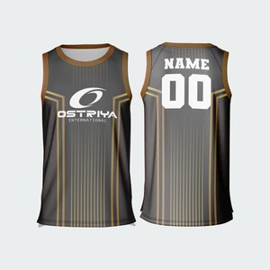 Camiseta de Baloncesto de Verano sin Mangas de Alta Calidad, Tejido de Malla Transpirable, Impresión por Transferencia de Calor, 100% Poliéster, Secado Rápido, Talla Grande - Product Image 3