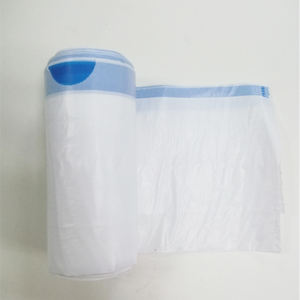 Bolsa de basura de plástico con cremallera de 13 galones, superventas, 50 Uds. por rollo intercalado o venta al por mayor ODM con impresión de huecograbado a precio de fábrica - Product Image 1