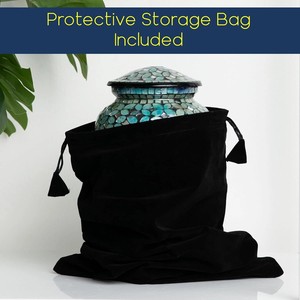 Latest Design <b>Art</b> Deco Decorative Aluminum Cremation Urn Jar with Durable Eco-Friendly <b>Large</b> Capacity in Wholesale Price - Product Image 3