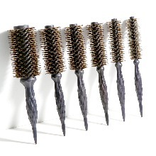 Nouvel ensemble de brosses démêlantes compactes et pliables avec manche en ABS - Brosse ronde en poils de sanglier de qualité supérieure par Cellreborn - Product Image 2
