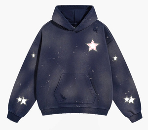 Impression hommes à capuche sweat à capuche personnalisé sans ficelle surdimensionné broderie Street Wear sweats à capuche homme Boxy recadrée Streetwear vêtements - Product Image 4