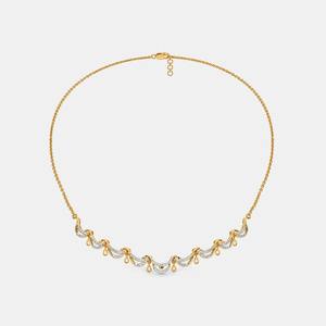 Collier de diamants de laboratoire en or rose 18 carats certifié IGI E Color Round Brilliant Cut Center 0.7710 Ct Poids total des diamants - Product Image 1