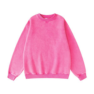 Sweat-shirt en molleton à col rond pour homme de luxe avec motif imprimé numérique, sweat-shirt vintage en coton délavé à l'acide personnalisé, broderie - Product Image 6