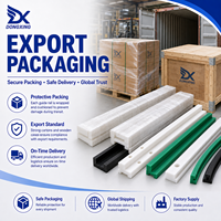 Profils de convoyeur extrudés sur mesure, directement de l'usine, pour le support de chaînes et les systèmes de glissement, rail de guidage en UHMWPE