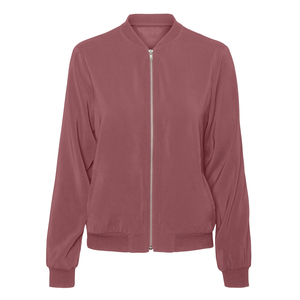 Wholesale Manufacture Women Bomber Jacket 100% Polyester Material Customised Logo Printing All <b>Colours</b> Available - Product Image 5
