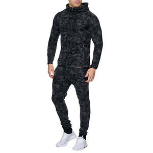 Survêtement de course pour hommes, survêtement de jogging, survêtement en polyester et coton personnalisé en gros, survêtement de sublimation - Product Image 2