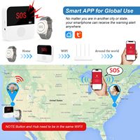 Reloj Inteligente Daytech Tuya con Botón de Llamada SOS, Localizador Portátil para Personas Mayores, Alerta de Emergencia para Cuidadores, Sistema de Alarma con Alerta Sonora