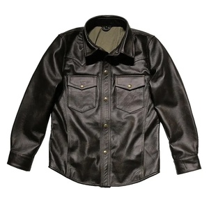 เสื้อเชิ้ตแขนยาวสำหรับผู้ชายสีดำลายตารางของผู้ชาย - Product Image 1