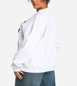 เสื้อสเวตเชิ้ตคอกลมทรงหลวมโอเวอร์ไซส์แฟชั่นฤดูหนาวคุณภาพสูงแบบสั่งทำพิเศษสำหรับผู้หญิง - Product Image 6