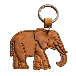 Tùy chỉnh <span class=keywords><strong>Debossed</strong></span> Logo động vật PU da Keychain - Product Image 5