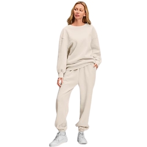 ชุดเสื้อผ้า2ชิ้นสำหรับผู้ชายไซส์ใหญ่พิเศษเสื้อกันหนาวผ้าฟลีซทอระบายอากาศได้ดีชุดเสื้อผ้าฝ้าย100% สำหรับใส่ด้านนอก - Product Image 2