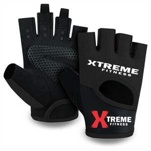 Guantes de Gimnasio Personalizados con Logotipo, de Alta Calidad, Material PU, Medios Dedos, con Cordones, para Entrenamiento, Fitness, Levantamiento de Pesas, Unisex, CrossFit - Product Image 1