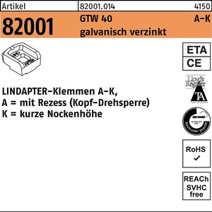 Terminal de Abrazadera R 82001 GTW 40 KM 12/4.5 1 Pieza de LINDAPTER - Product Image 1