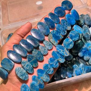 Par suelto de alta calidad de grado AAA de piedras preciosas de jaspe de apatita verde curativa Natural para joyería - Product Image 3