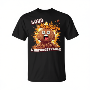 Camiseta divertida con diseño de meme de caca explosivo e inolvidable, para adultos, manga corta, cuello redondo, impresión digital, unisex - Product Image 3